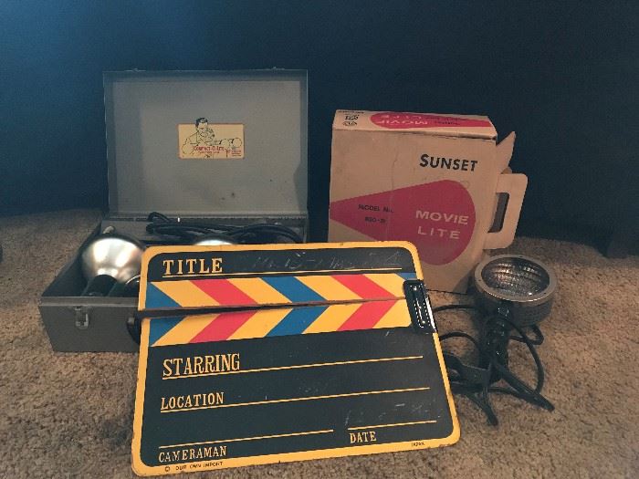 Vintage movie equipment