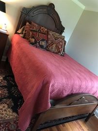 Victorian Walnut Bed (does NOT include bedding) $ 475.00