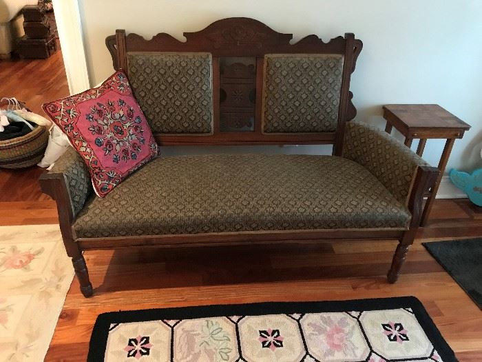 Victorian Settee (late 1800's) $ 285.00