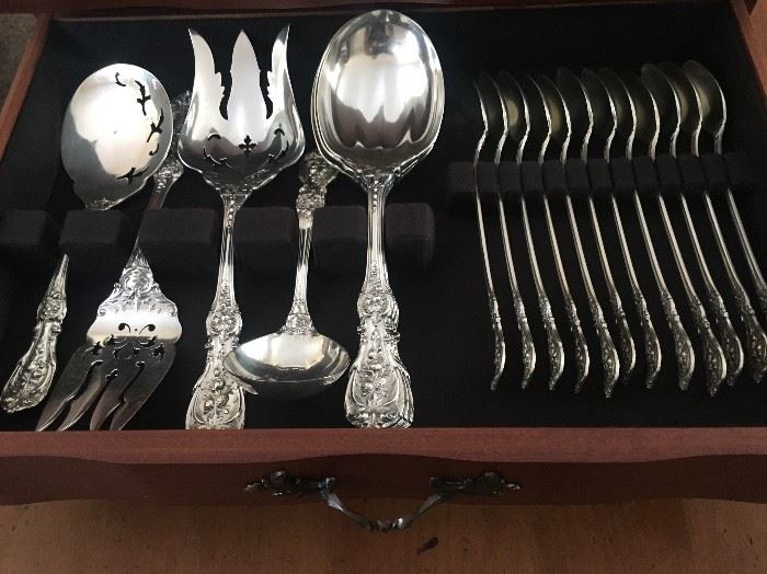 Reed and Barton Sterling Silver Flatware Set 