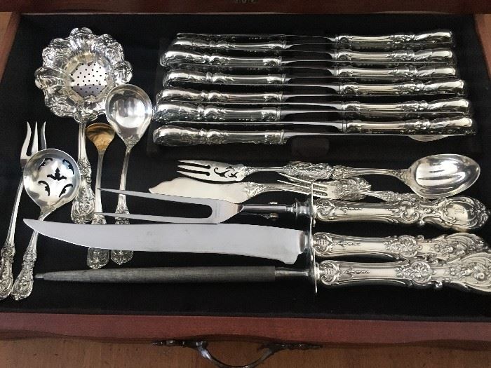 Reed and Barton Sterling Silver Flatware Set 