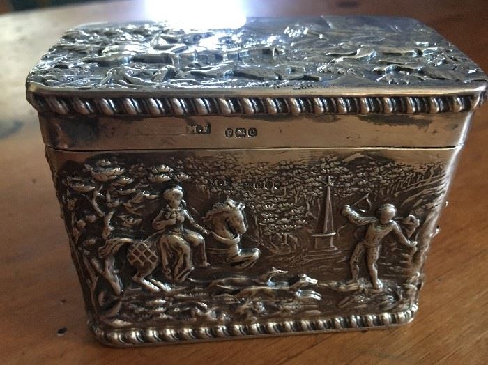 Decorative Sterling Silver Trinket Boxes 