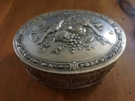 Decorative Sterling Silver Trinket Boxes