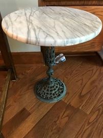 #13	Metal Base Marble top Table  15x17	 $75.00 

