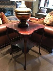 #16	Sq Wood Cherry End Table 24x29 	 $175.00 
