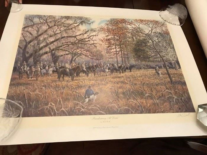 #37	Herb Booth Signed and Numbered Print Breakaway at Dixie Print	 $75.00 
