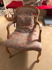 #55	Side Chairw/fabric seat/back 	 $75.00 
