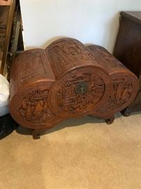 #56	Carved Camptor Wood Chest 	 $300.00 
