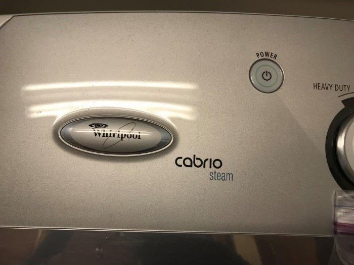 #99	Whirlpool Cabrio Steam Washer WTW6800	 $300.00 
#100	Whirlpool Cabrio Steam Dryer WGD6600 - Gas	 $300.00 
