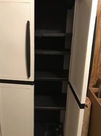 #113	5 shelf enviro elements storage cabinet (4) 34.5x17.5x71    $75 each	 $300.00 
