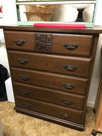 #159	Childcraft 5 drawer chest of drawers  34x16.5x42	 $75.00 
