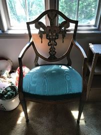 #181	Odd Dining Chair Gold-Painted Pattern Back	 $75.00 
