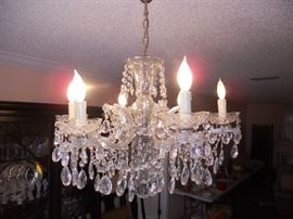 Large Glass Chandelier