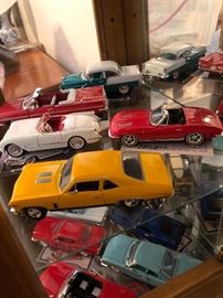 Collector model cars, some from Yesteryear