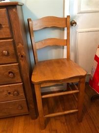 Wood side chair