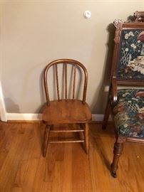 Child's wooden chair