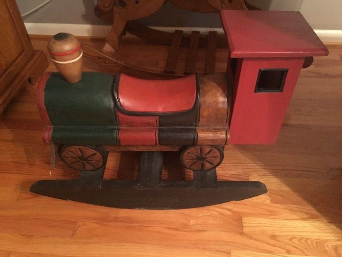 Wooden toy train piece