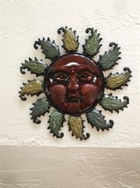 Sun face plaques