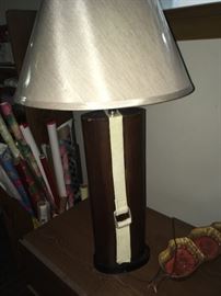 Lamp matches sofa and chairs