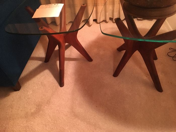  Pair of Jack legs end tables Adrian Pearsall 