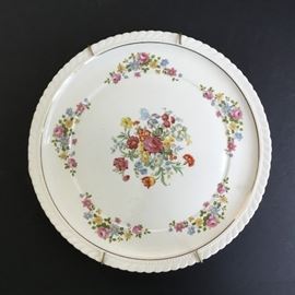 Regal Vellum Ware Floral Plate with Hanger   https://ctbids.com/#!/description/share/32513