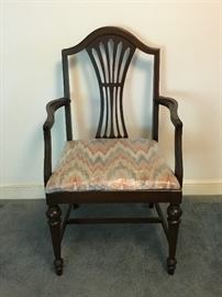 Wooden Chair with Cushioned Seat     https://ctbids.com/#!/description/share/32435