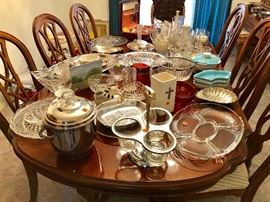 CRYSTAL / RELISH TRAY / CHIP & DIP / VASES / CANDLE HOLDERS / PLATTERS