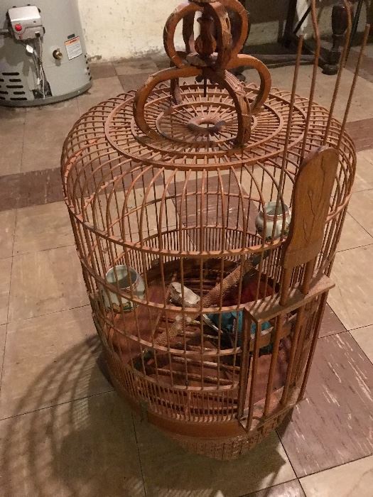 Vintage Chinese style bird cage