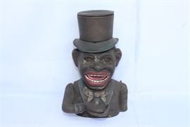 Vintage Cast Iron Bank "Jolly Man"