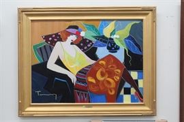Itzchak Tarkay - Oil Painting 48x36