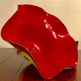 Stunning large blown glass piece - one of a kind!