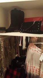 Beautiful ladies clothing and costume jewelry items; Clothing is size extra-small and small. Shoes size 7.5
