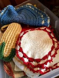 Plenty Of Handmade Hotpads...