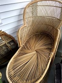 A Sweet Wicker Chaise...and Matching Table...