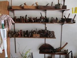 Antique hand plane collection