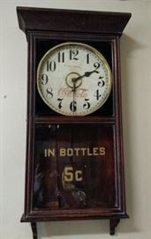 Vintage Coca-Cola clock located in the Store Room near the Guest Quarters
