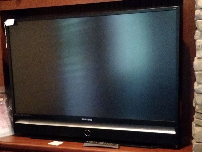 50 inch Samsung TV, one of several, different sizes