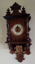 Beautiful pendulum wall clock, 14' X 36"