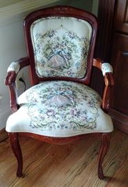 Lovely tapestry covered armchair 