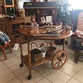 Drop Leaf Serving Cart
