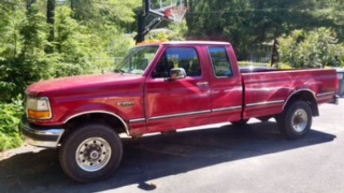 1995 Ford F250 Extended Cab 4 Wheel Drive Truck