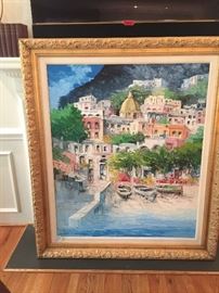 Beautiful original painting by Italian artist Antonio Diviccaro.  Diviccaro's work is featured in galleries in the DC area as well as many other cities across the US.