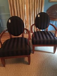 2 Louis XV arm chairs by Century
