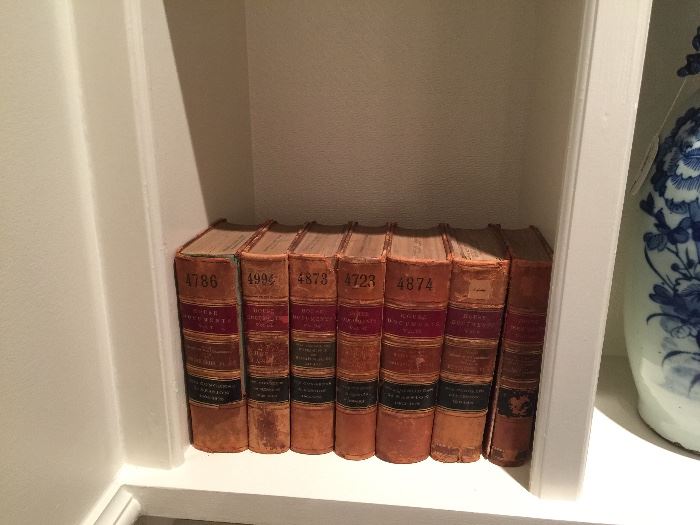 '"Antique book set from Catawba College Library...ca early  1900's