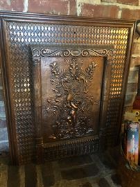 Copper fireplace Cover