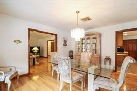 Keller Glass Table, China Cabinet and 6 Chairs