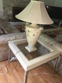 Side table + Lamp