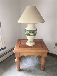 Side Tables + lamp (2 of each)