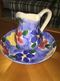 Pitcher + bowl