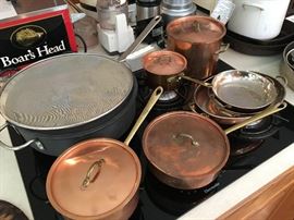 Copper pots and pans